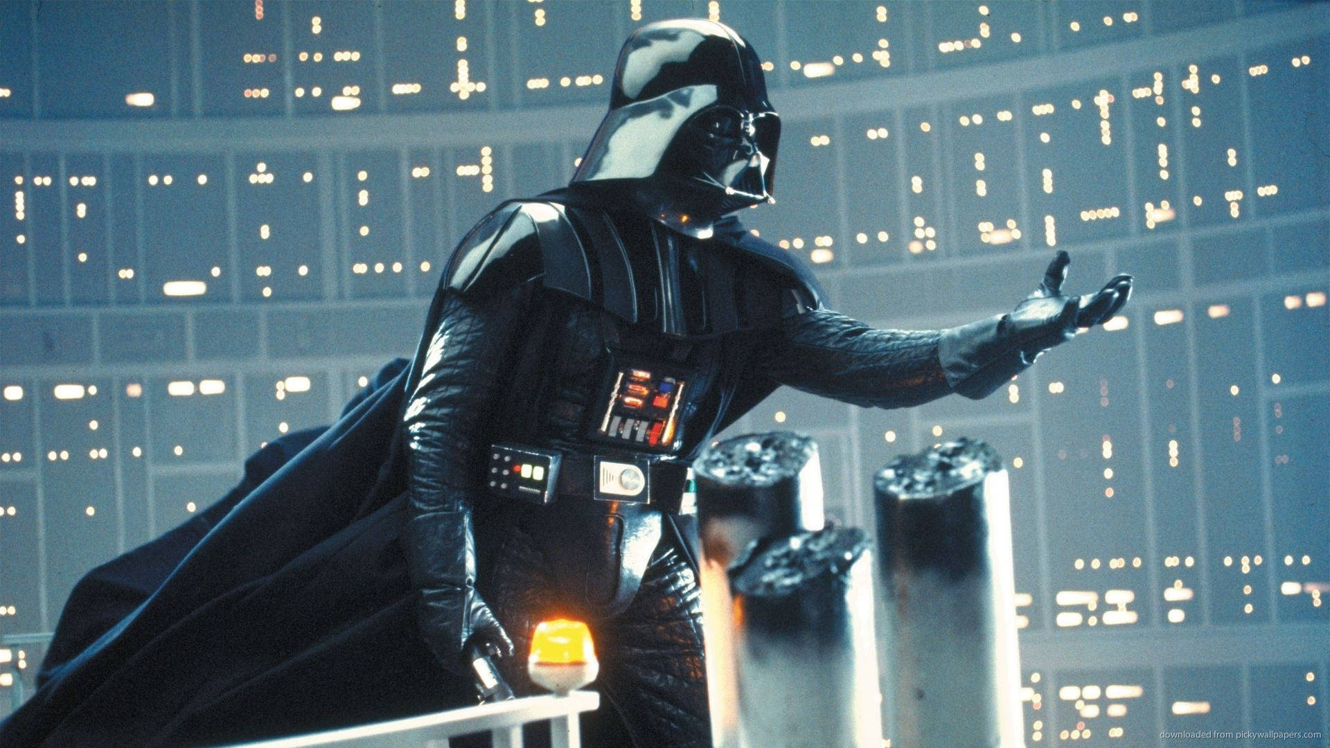 Darth Vader, spaceship, futuristic control room, Full HD Desktop Wallpaper