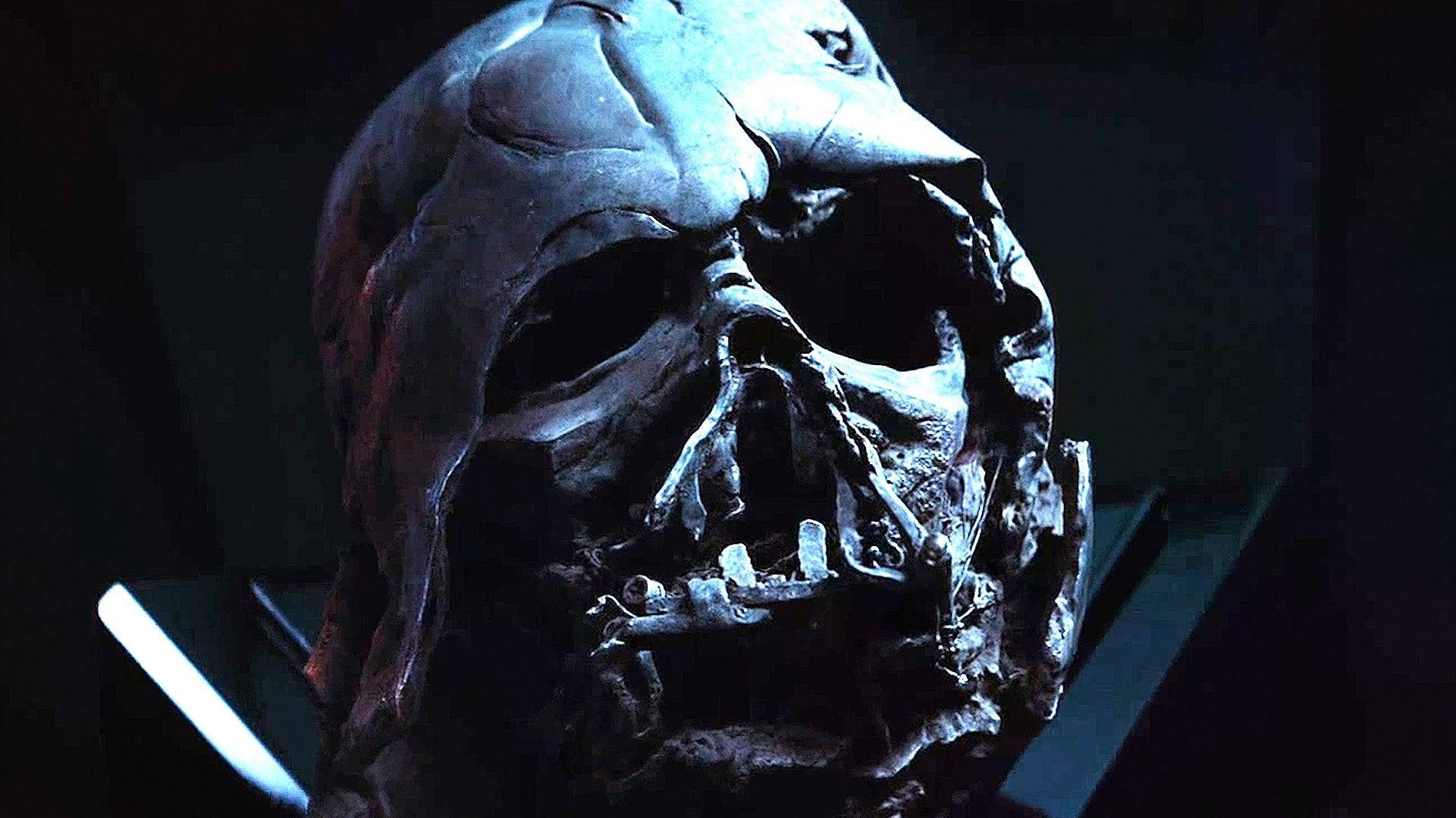 Darth Vader, skull, iconic mask, Full HD Desktop Wallpaper