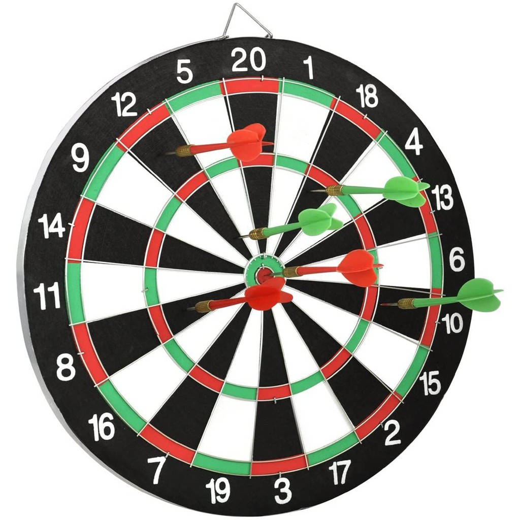 plastic darts, dartboard, red darts, SD Desktop Wallpaper