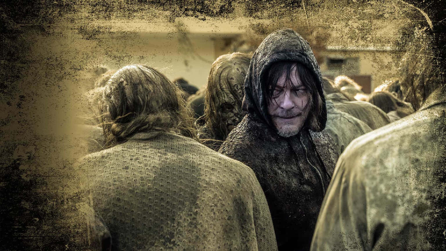 Daryl Dixon, walkers, hooded jacket, HD Desktop Wallpaper