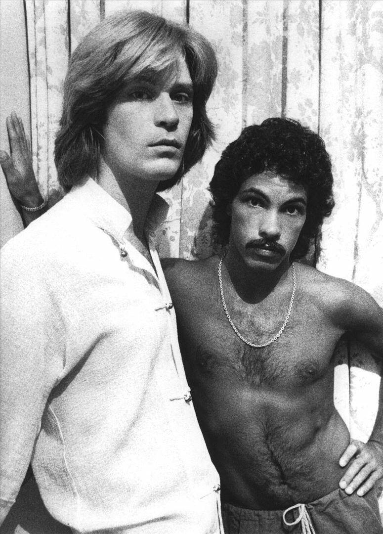 Daryl Hall, John Oates, black and white, SD Phone Wallpaper