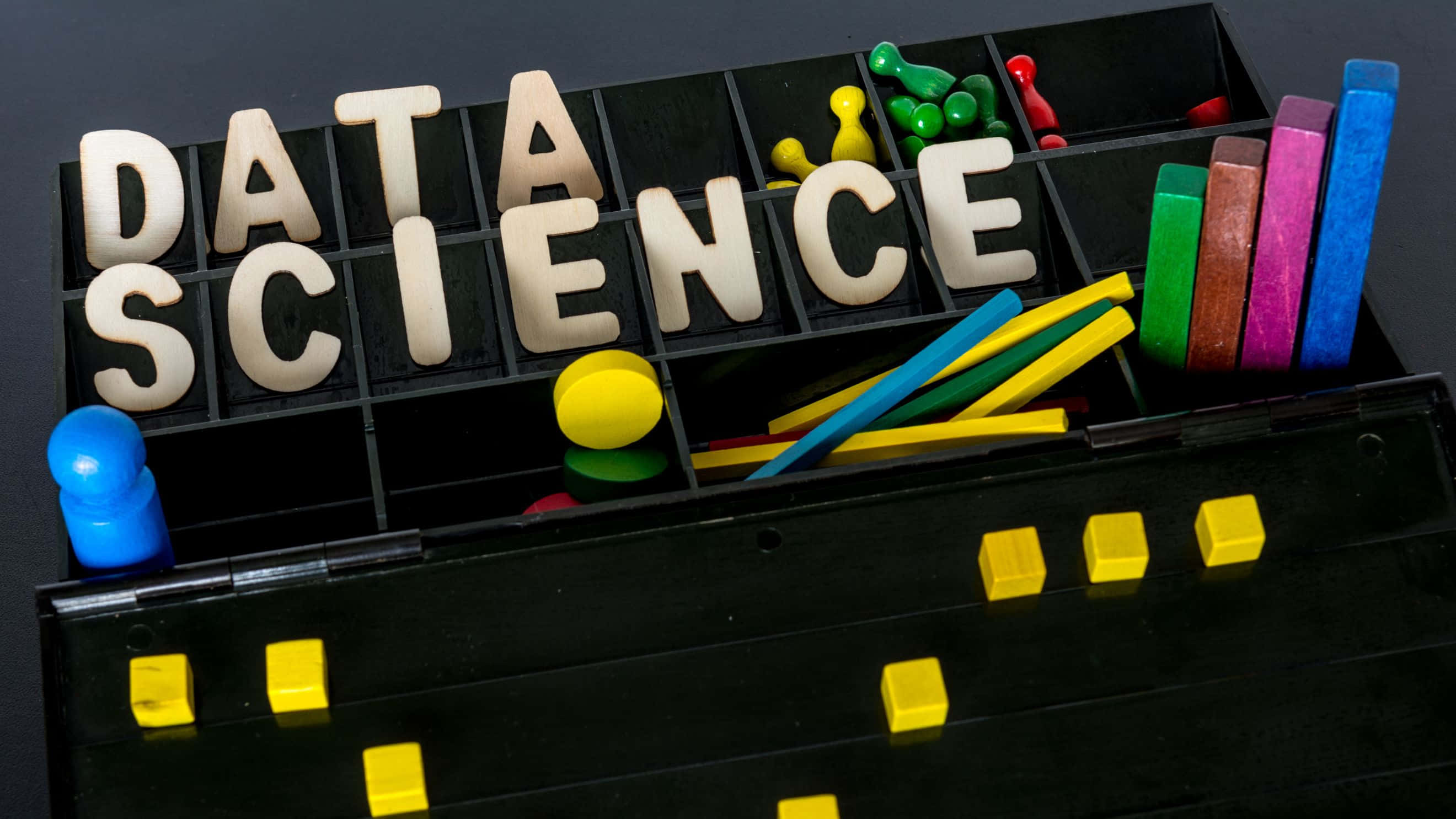 data science, board game, white letter tiles, 2K Desktop Wallpaper
