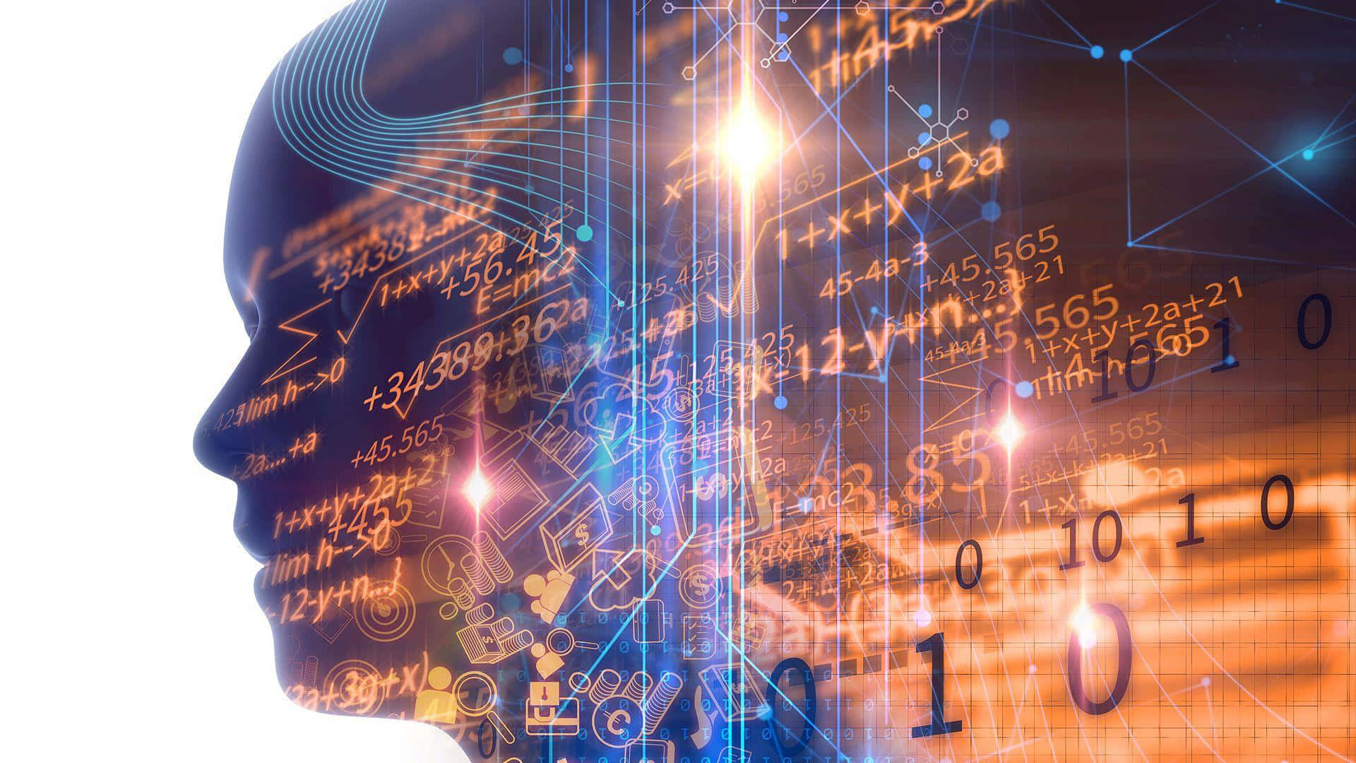 artificial intelligence, mathematical equations, binary code, Full HD Desktop Wallpaper