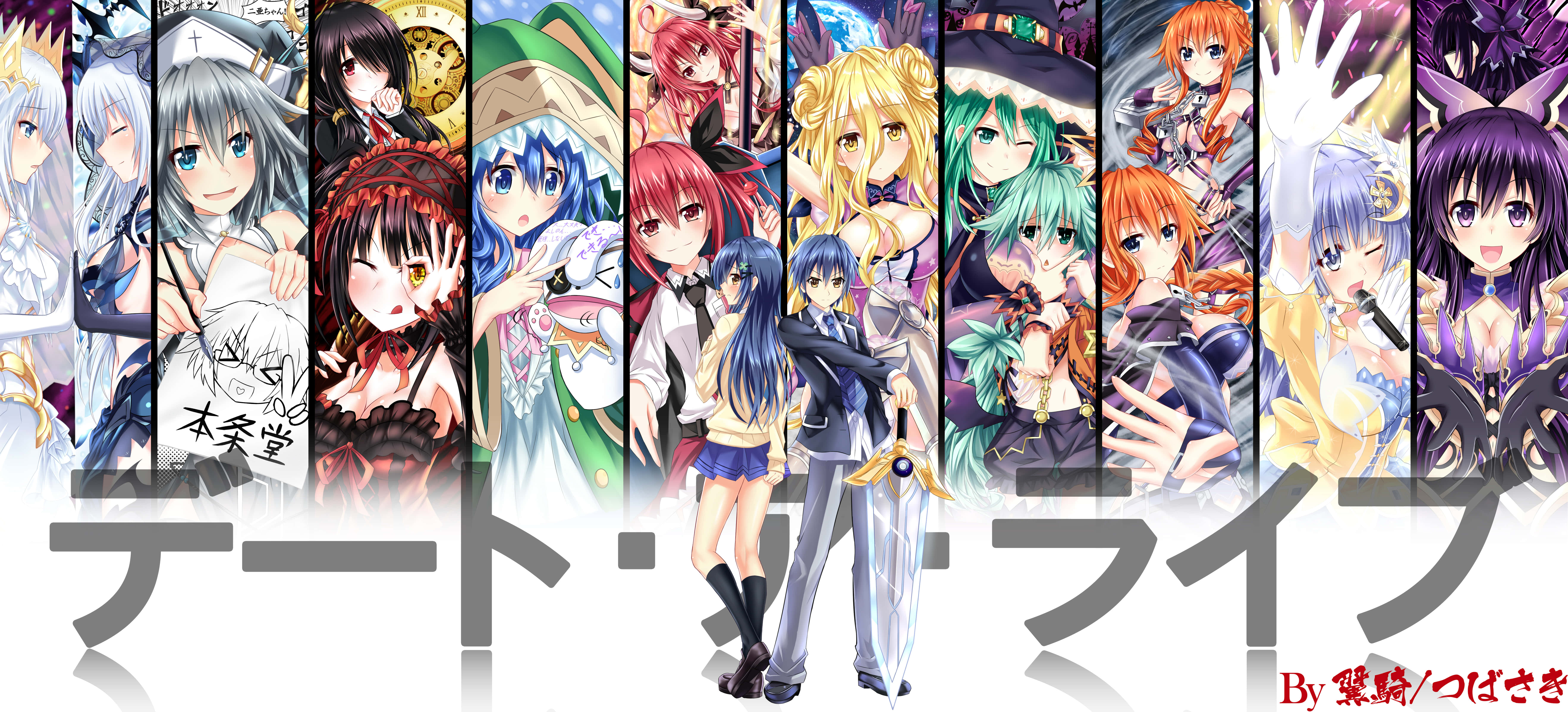 Date A Live, anime wallpaper, female characters, 5K Desktop Wallpaper