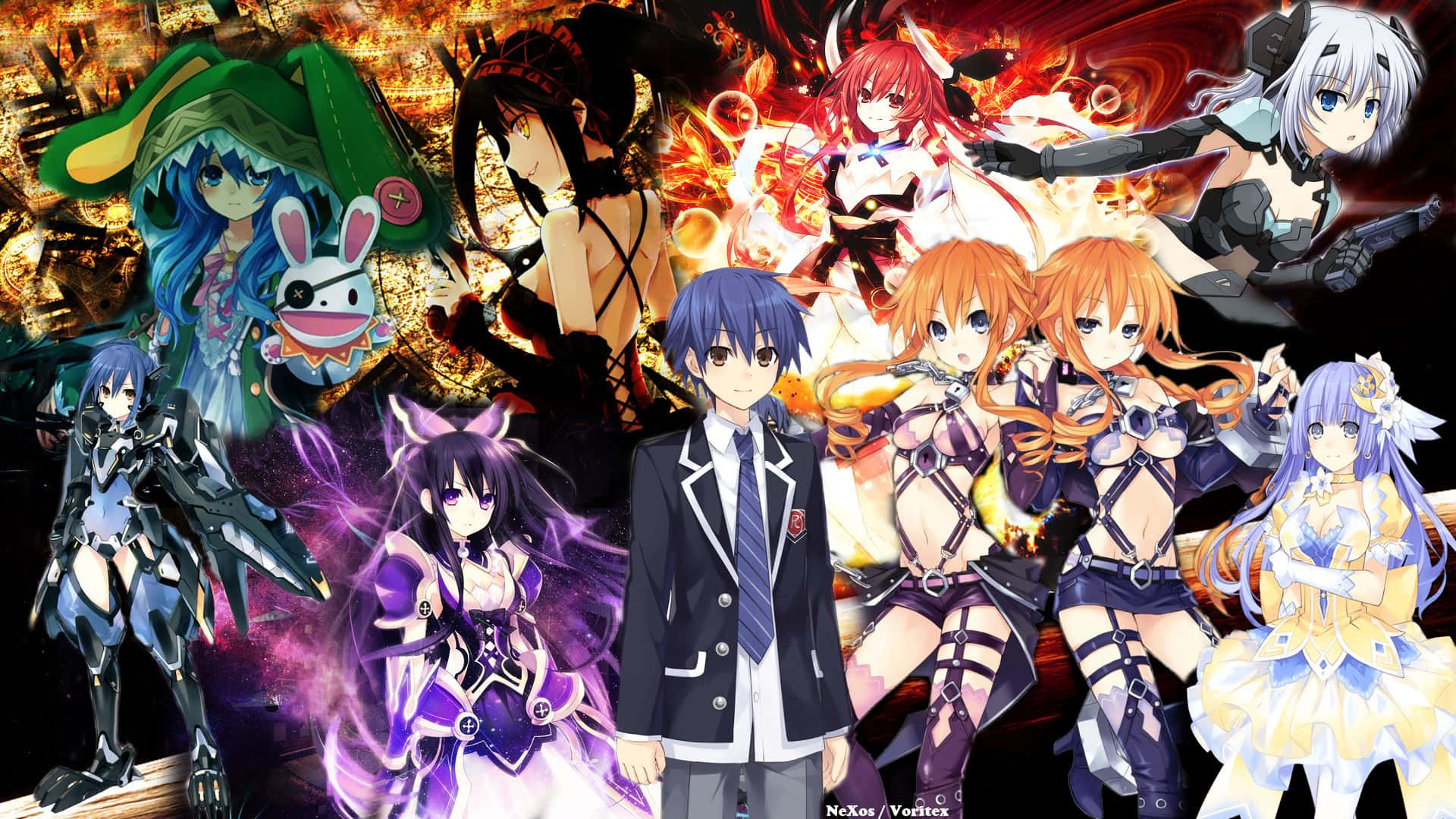Date A Live, anime characters, cosmetics, Full HD Desktop Wallpaper