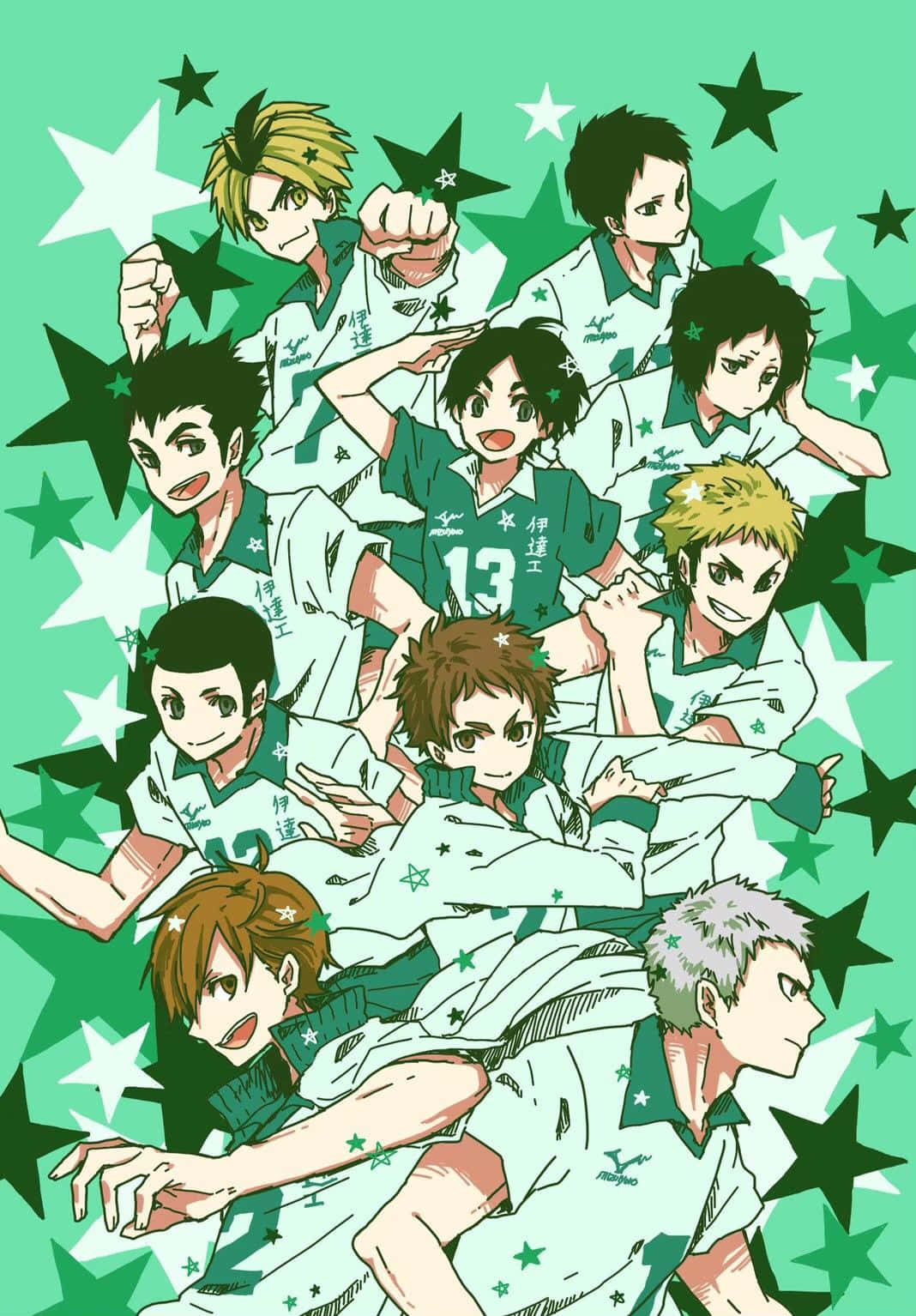 Date Tech High, Volleyball Team, green and white uniforms, HD Phone Wallpaper