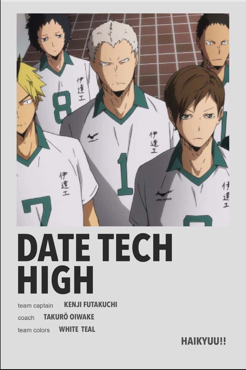 Date Tech High, volleyball team, white and teal uniforms, SD Phone Wallpaper