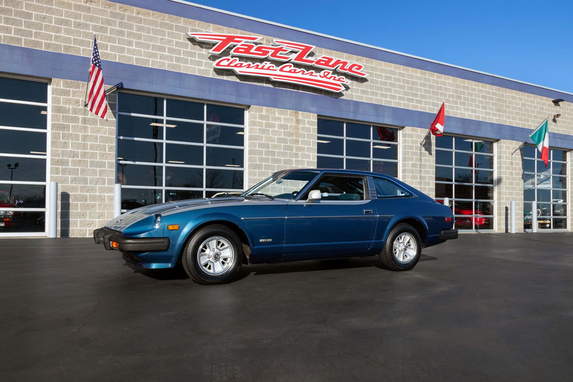 Datsun 280ZX, blue, clear blue sky, Full HD Desktop Wallpaper