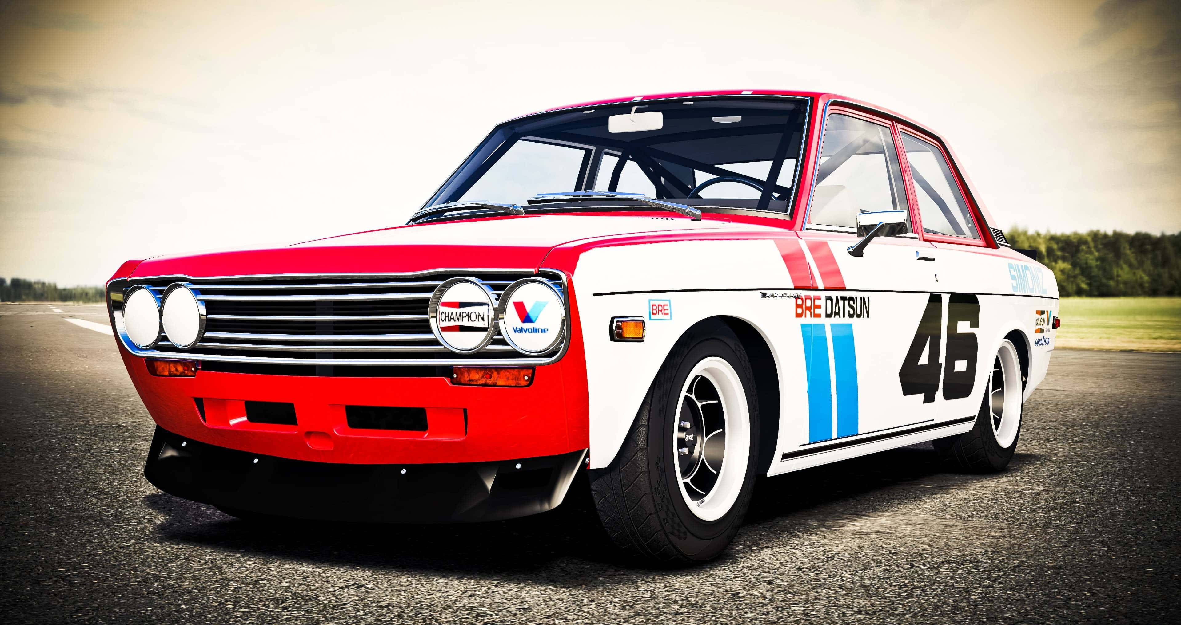 Datsun, Datsun 3839, number 46, 2K Desktop Wallpaper