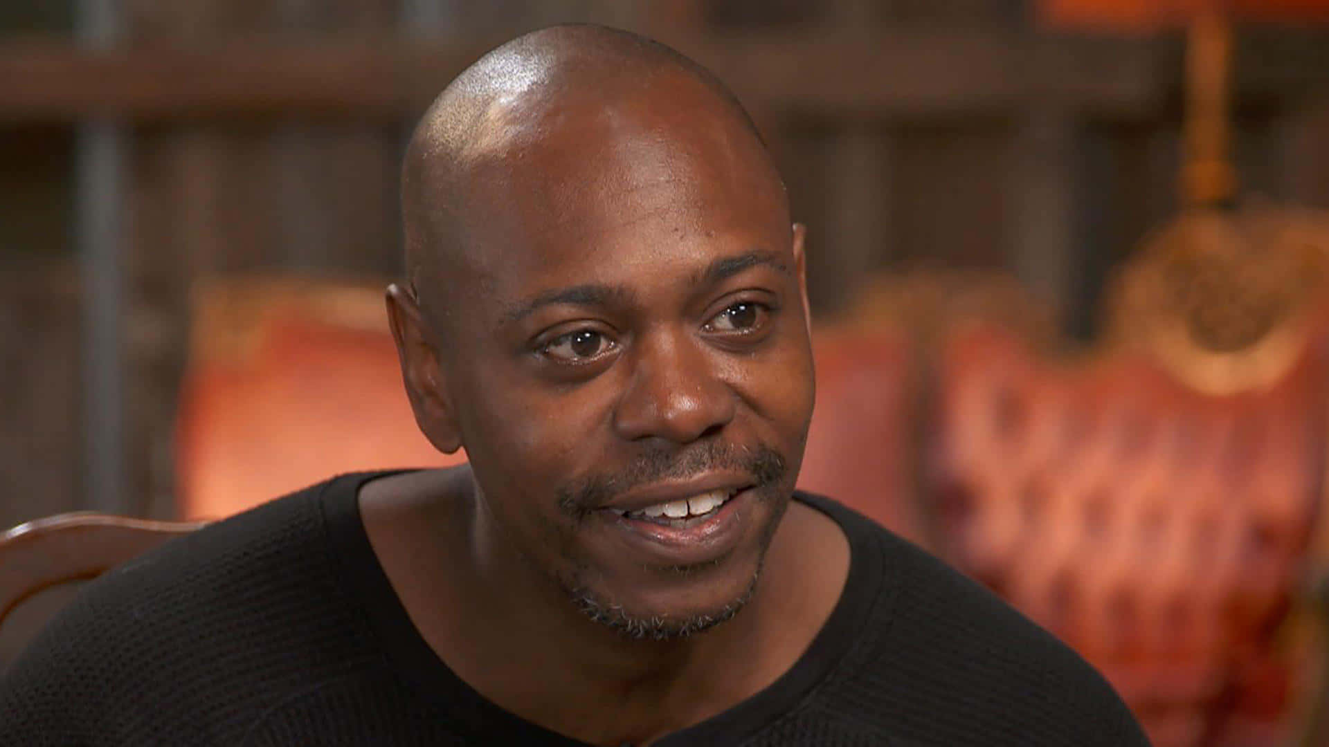 Dave Chappelle, stand-up comedian, black shirt, Full HD Desktop Wallpaper