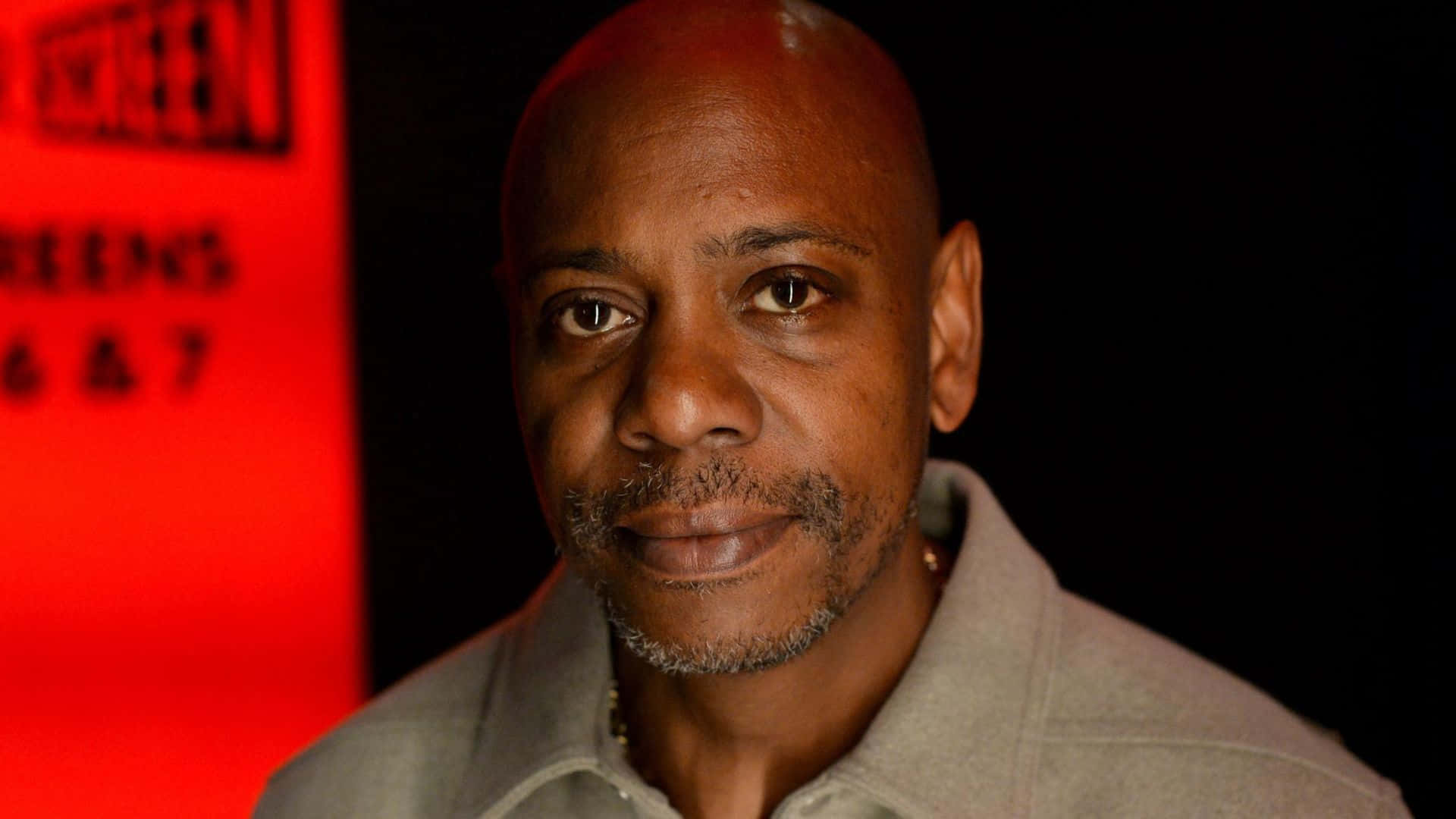 Dave Chappelle, bald Black man, goatee, Full HD Desktop Wallpaper