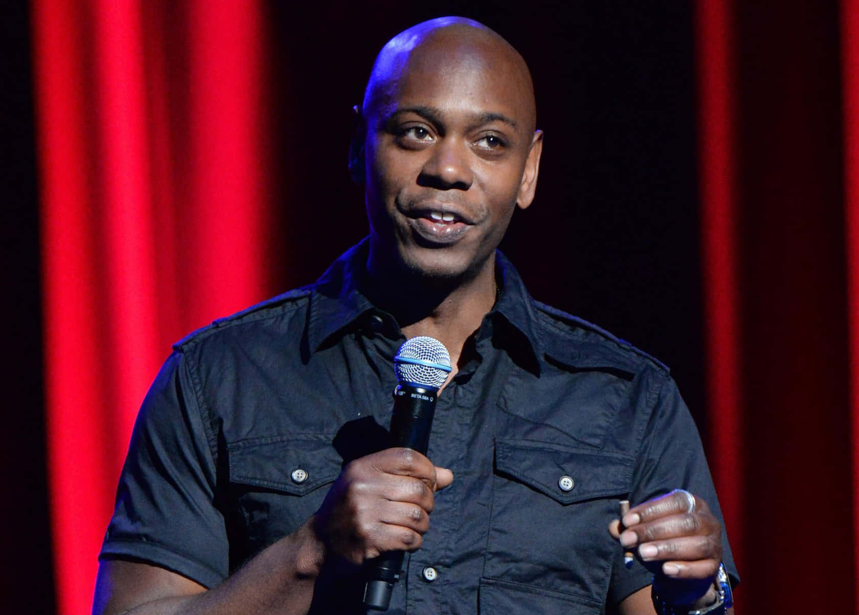 Dave Chappelle, stage, microphone, HD Desktop Wallpaper