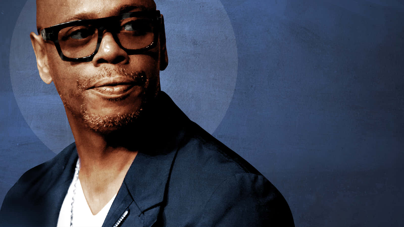 Dave Chappelle, bald man, thick black glasses, HD Desktop Wallpaper