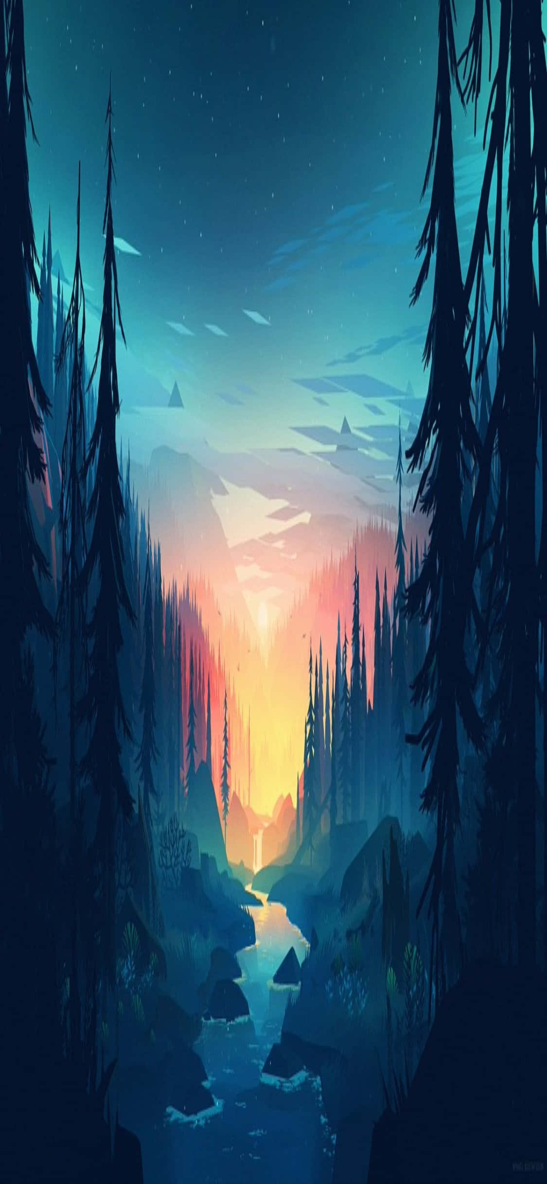 Dave2d, Dual Monitor Setup, glowing canyon sunset, Full HD Phone Wallpaper