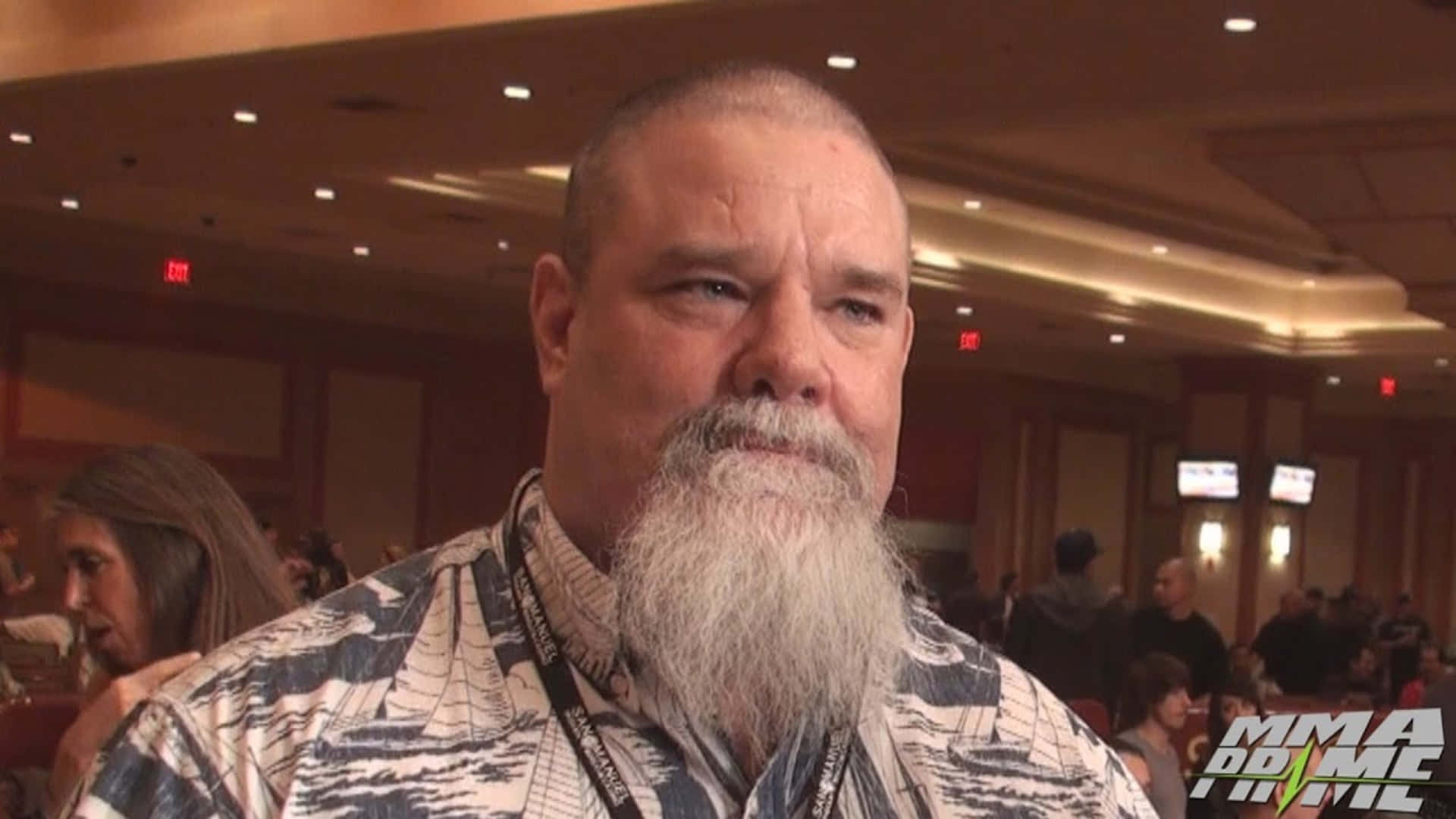 David Abbott, American Retired MMA Fighter, long gray beard, Full HD Desktop Wallpaper