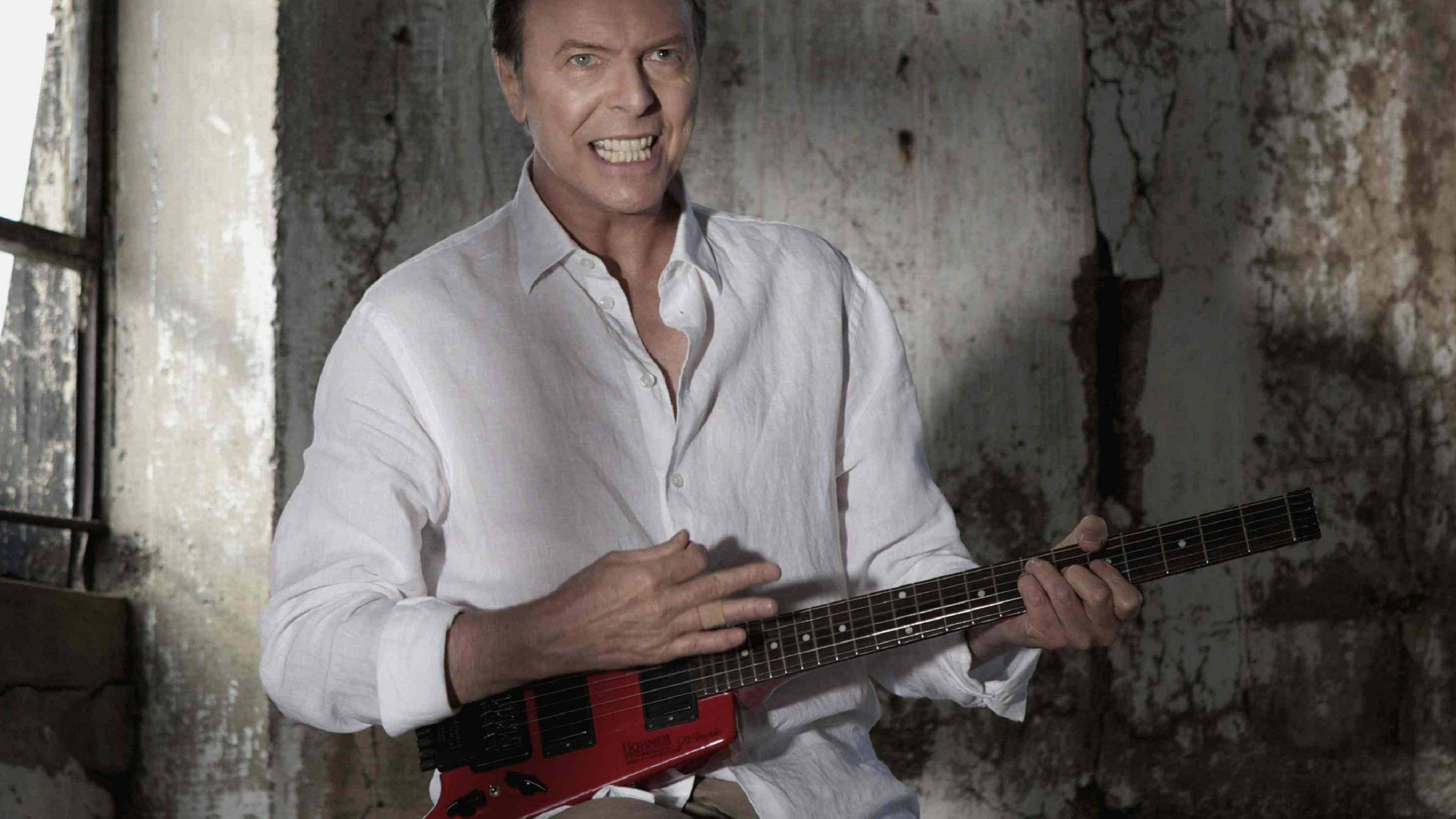 David Bowie, Valentines Day Song, red electric guitar, 4K Desktop Wallpaper