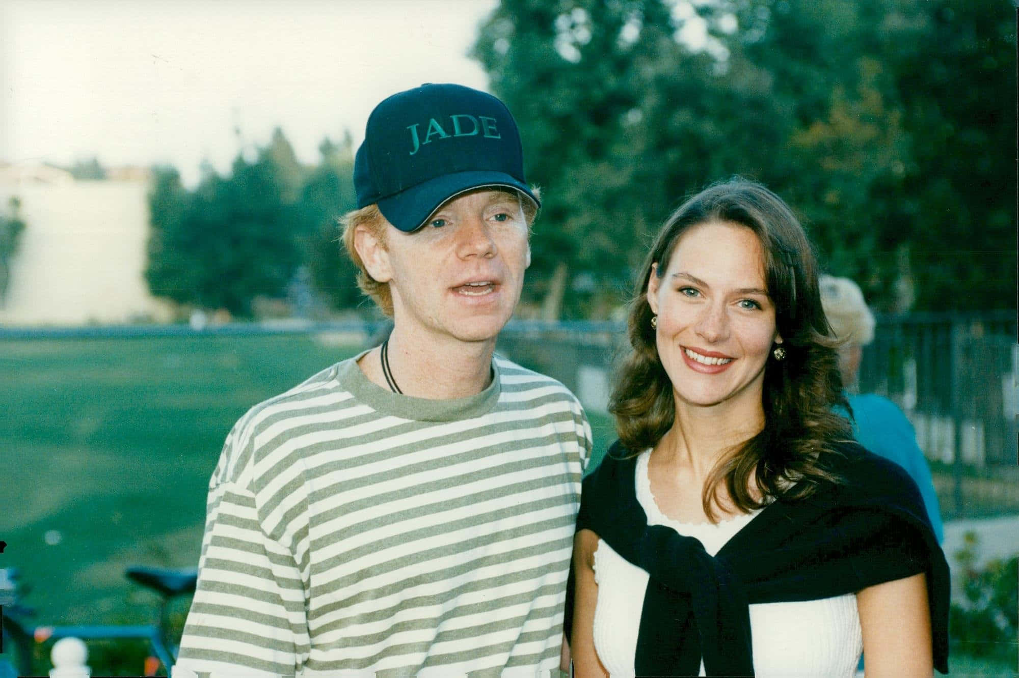 David Caruso, striped shirt, cap, Full HD Desktop Wallpaper