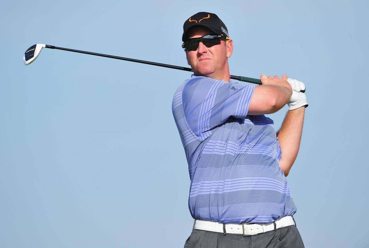 David Duval, blue striped shirt, cap, HD Desktop Wallpaper