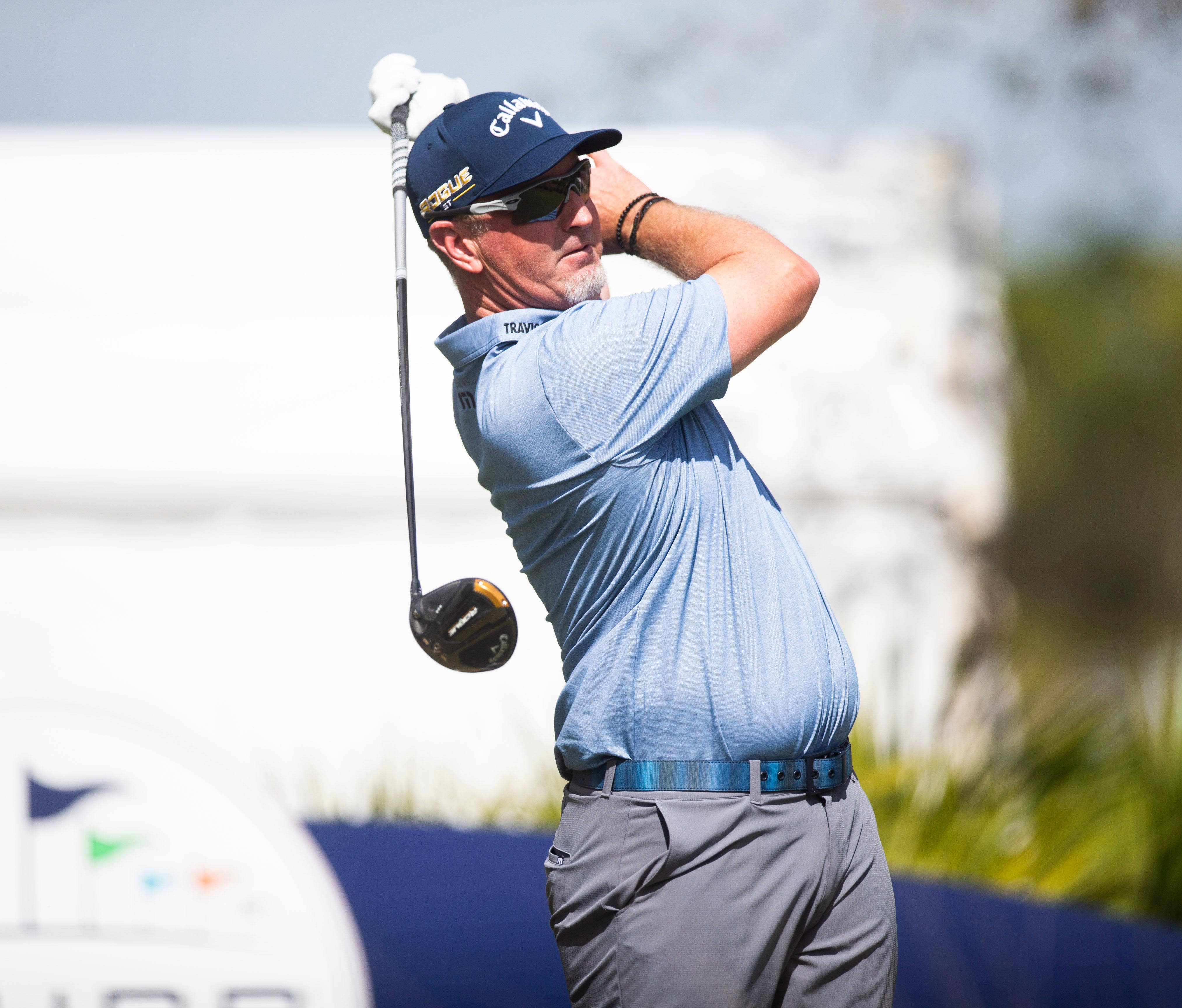 David Duval, light blue shirt, driver, 4K Desktop Wallpaper