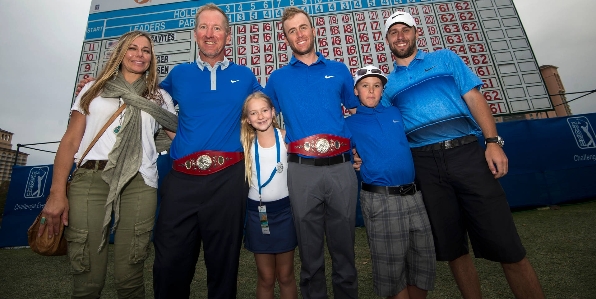 David Duval, golf leaderboard, championship belts, HD Desktop Wallpaper