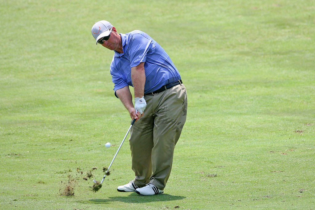 David Duval, blue shirt, cap, SD Desktop Wallpaper