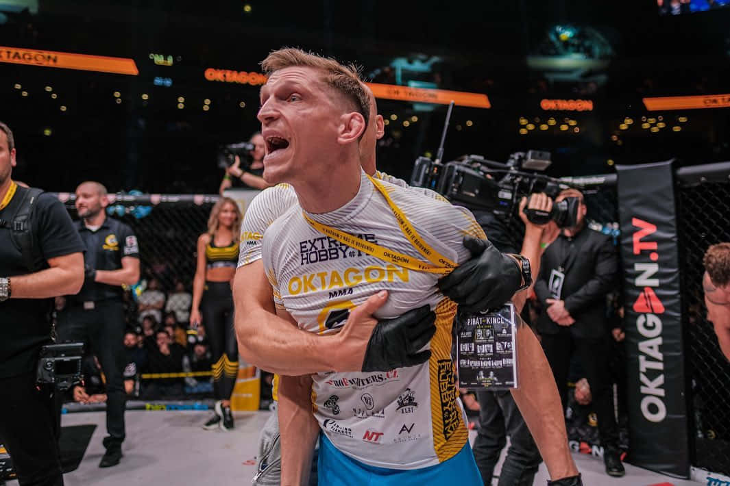 David Dvořák, mixed martial artist, octagon, SD Desktop Wallpaper