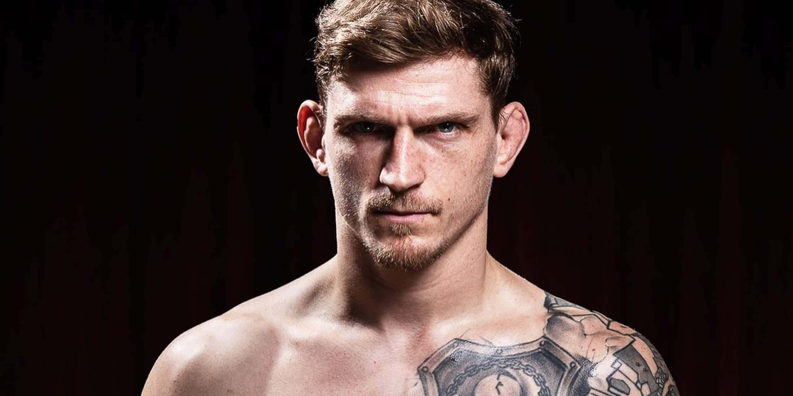 David Dvořák, MMA Fighter, tattoos, 2K Desktop Wallpaper