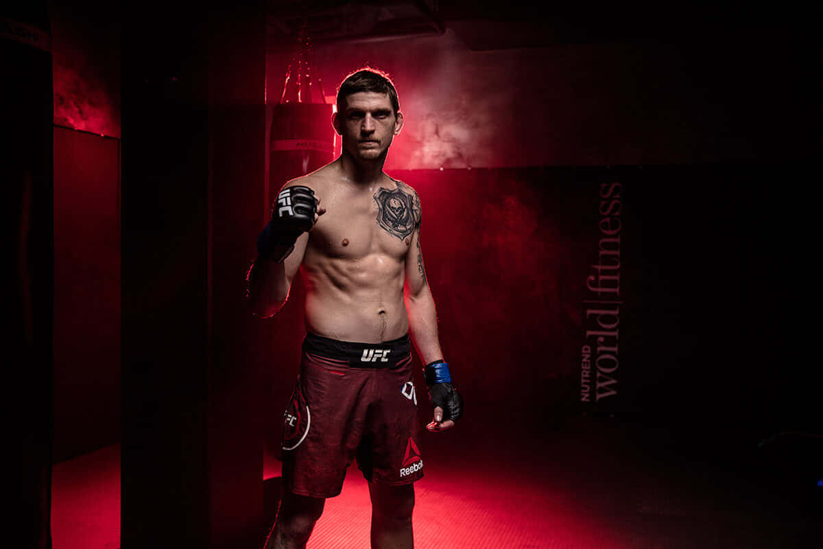 David Dvořák, UFC shorts, dimly lit gym, SD Desktop Wallpaper