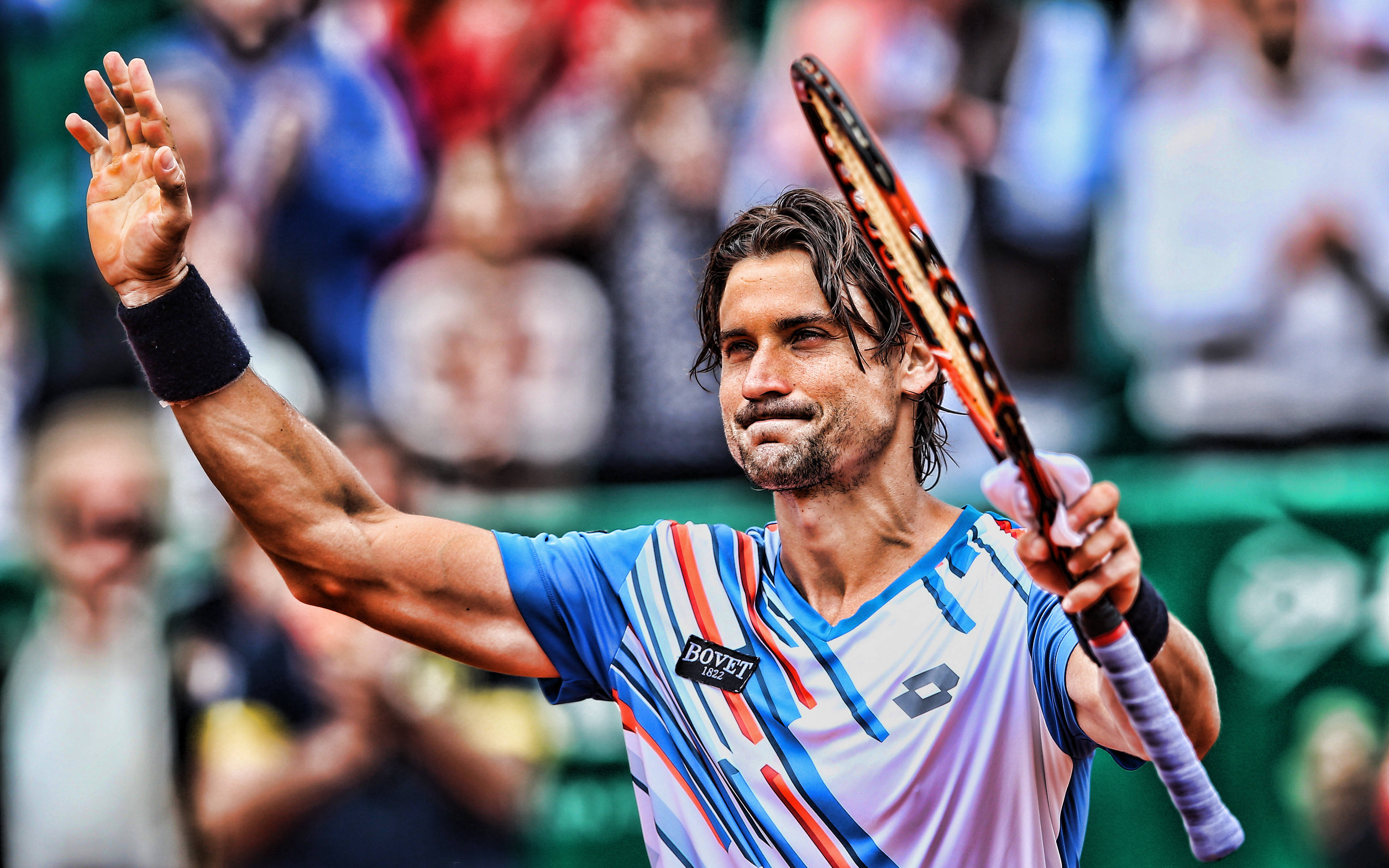 David Ferrer, tennis player, racket, 4K Desktop Wallpaper