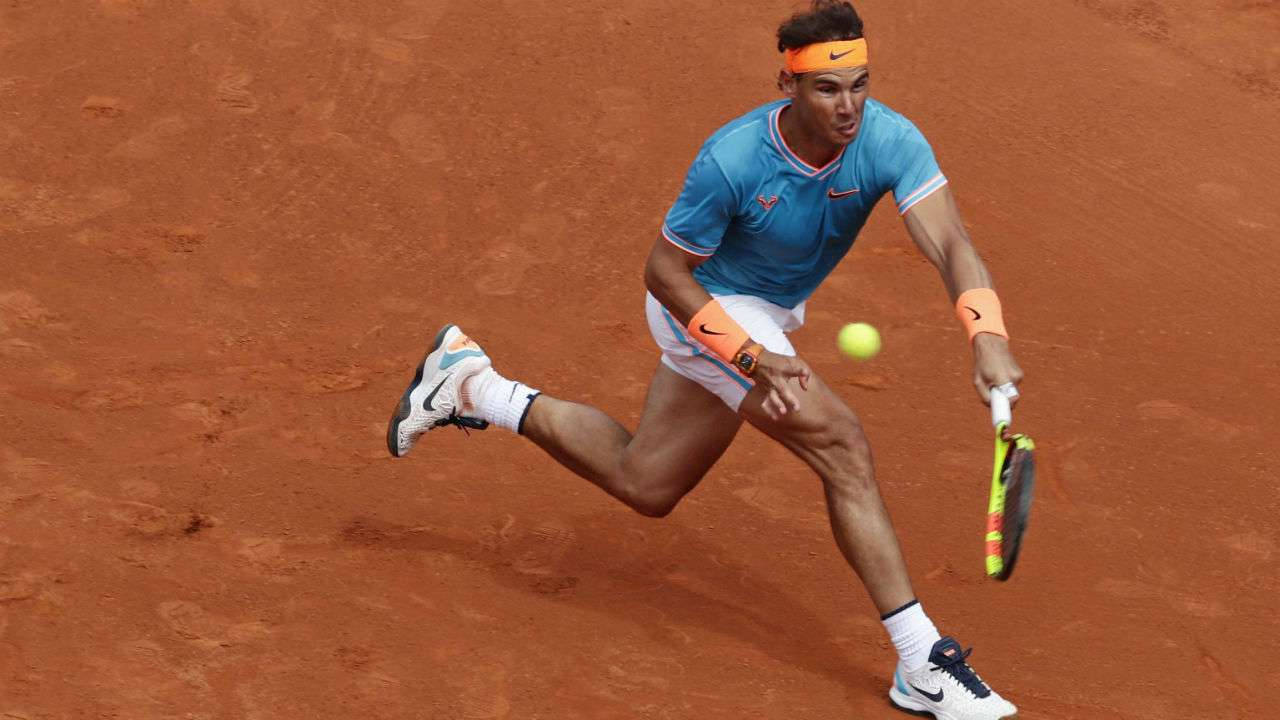 David Ferrer, red clay court, yellow ball, HD Desktop Wallpaper