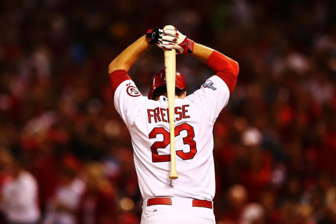 David Freese, number 23, baseball field, HD Desktop Wallpaper
