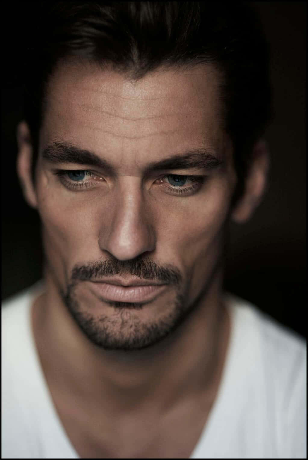 David Gandy, intense blue eyes, stubble, HD Phone Wallpaper