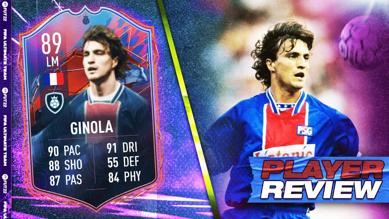 David Ginola, blue red jersey, action shot, HD Desktop Wallpaper