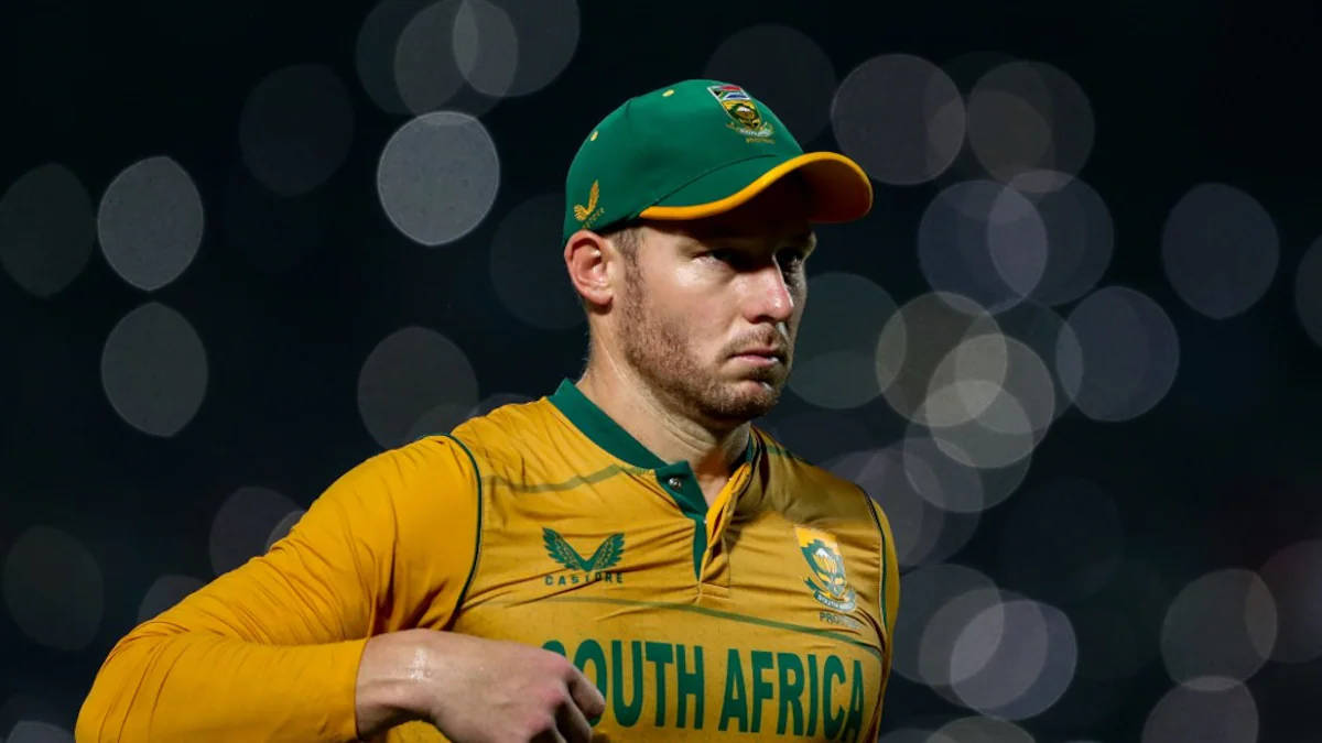 David Miller, South African cricket player, yellow and green uniform, SD Desktop Wallpaper