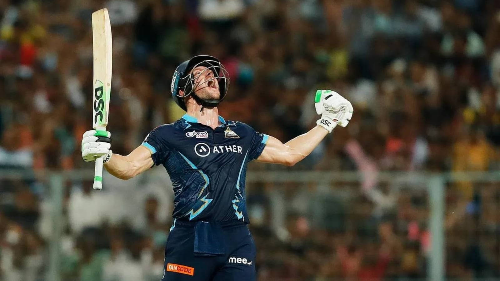 David Miller, cricket player, dark blue uniform, HD Desktop Wallpaper
