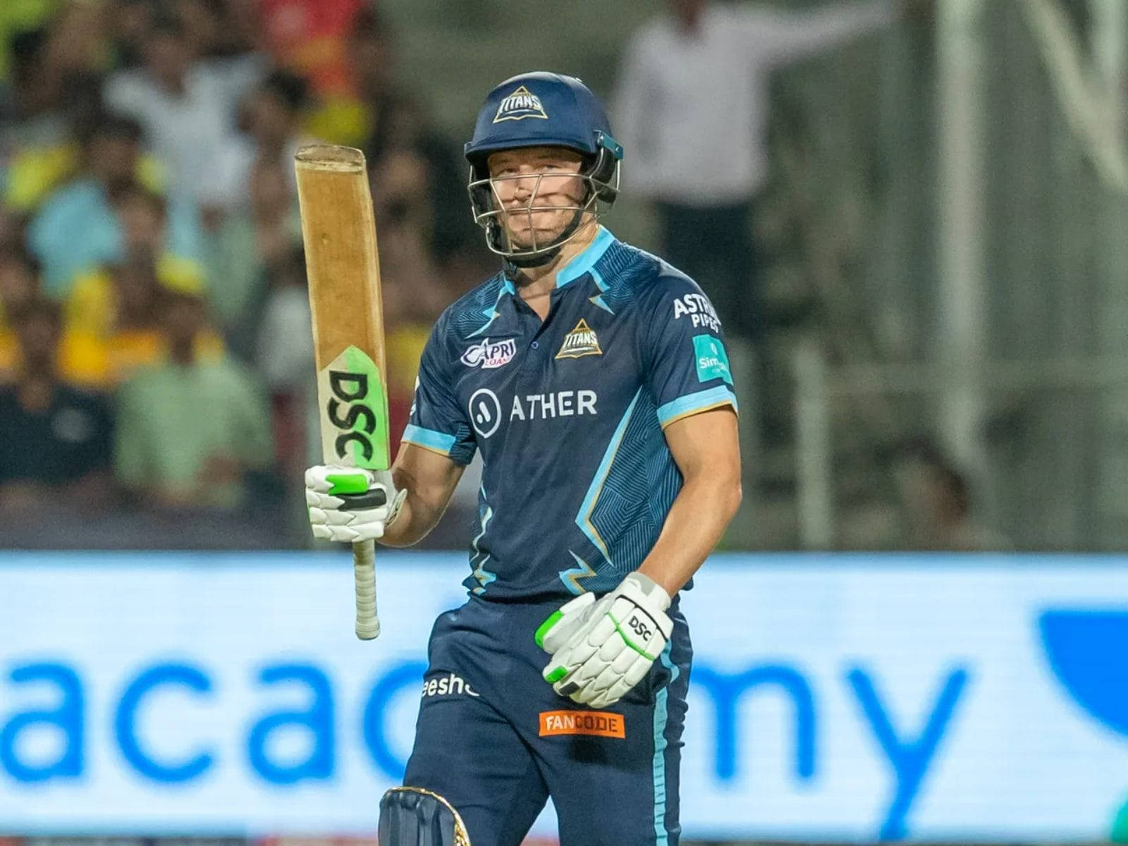 David Miller, blue Titans uniform, cricket player, HD Desktop Wallpaper