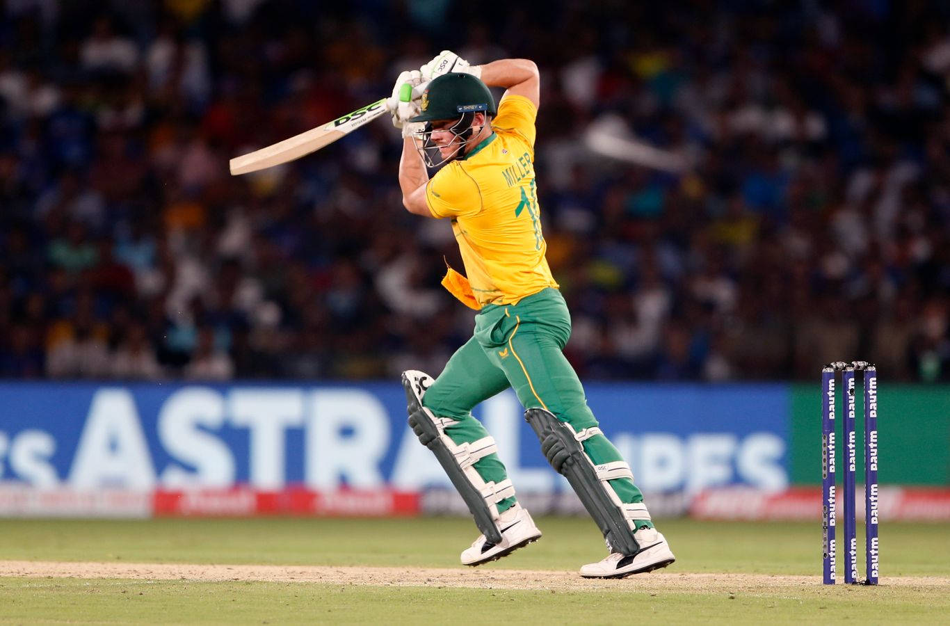 David Miller, cricket batsman, yellow and green uniform, HD Desktop Wallpaper