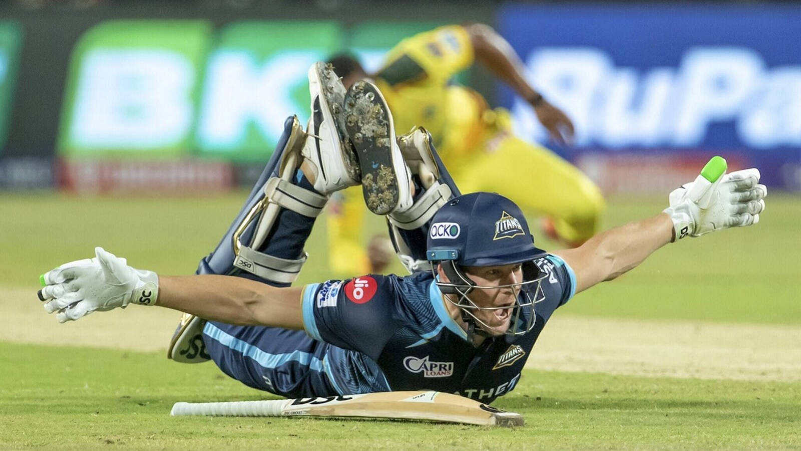 David Miller, cricket player, blue, HD Desktop Wallpaper