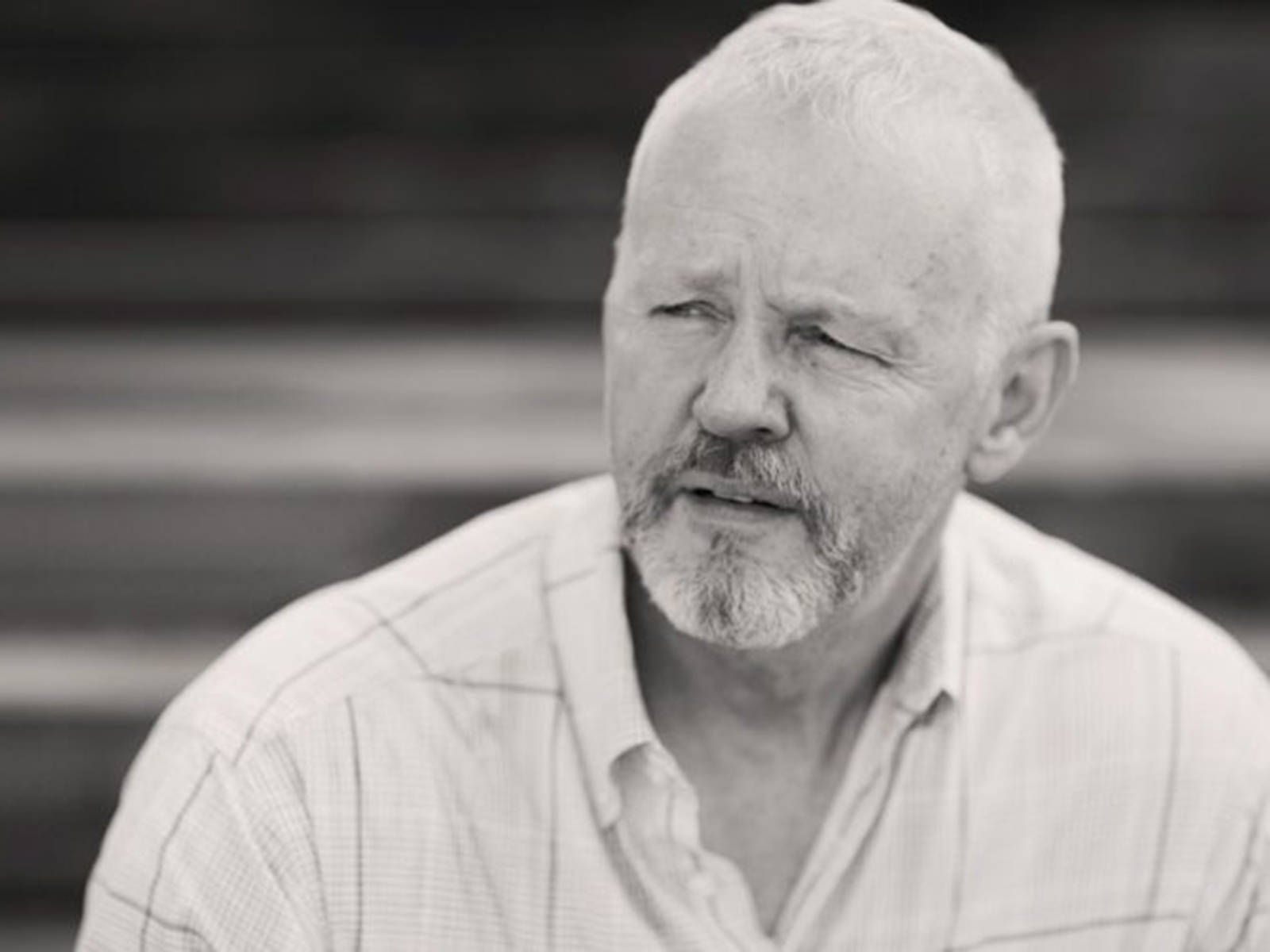 David Morse, black and white portrait, thoughtful older man, HD Desktop Wallpaper