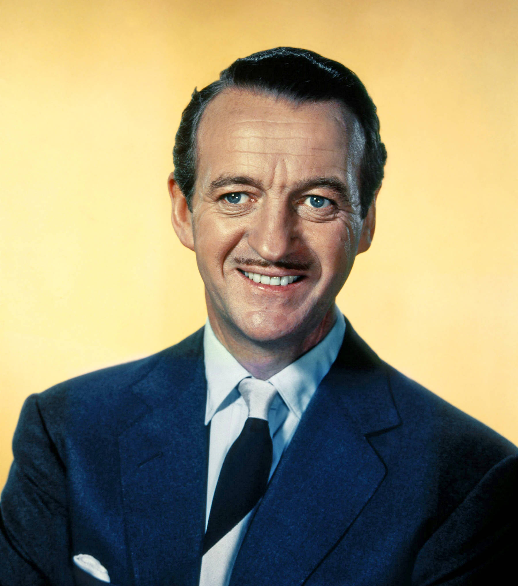 David Niven, British actor, mustache, Full HD Phone Wallpaper