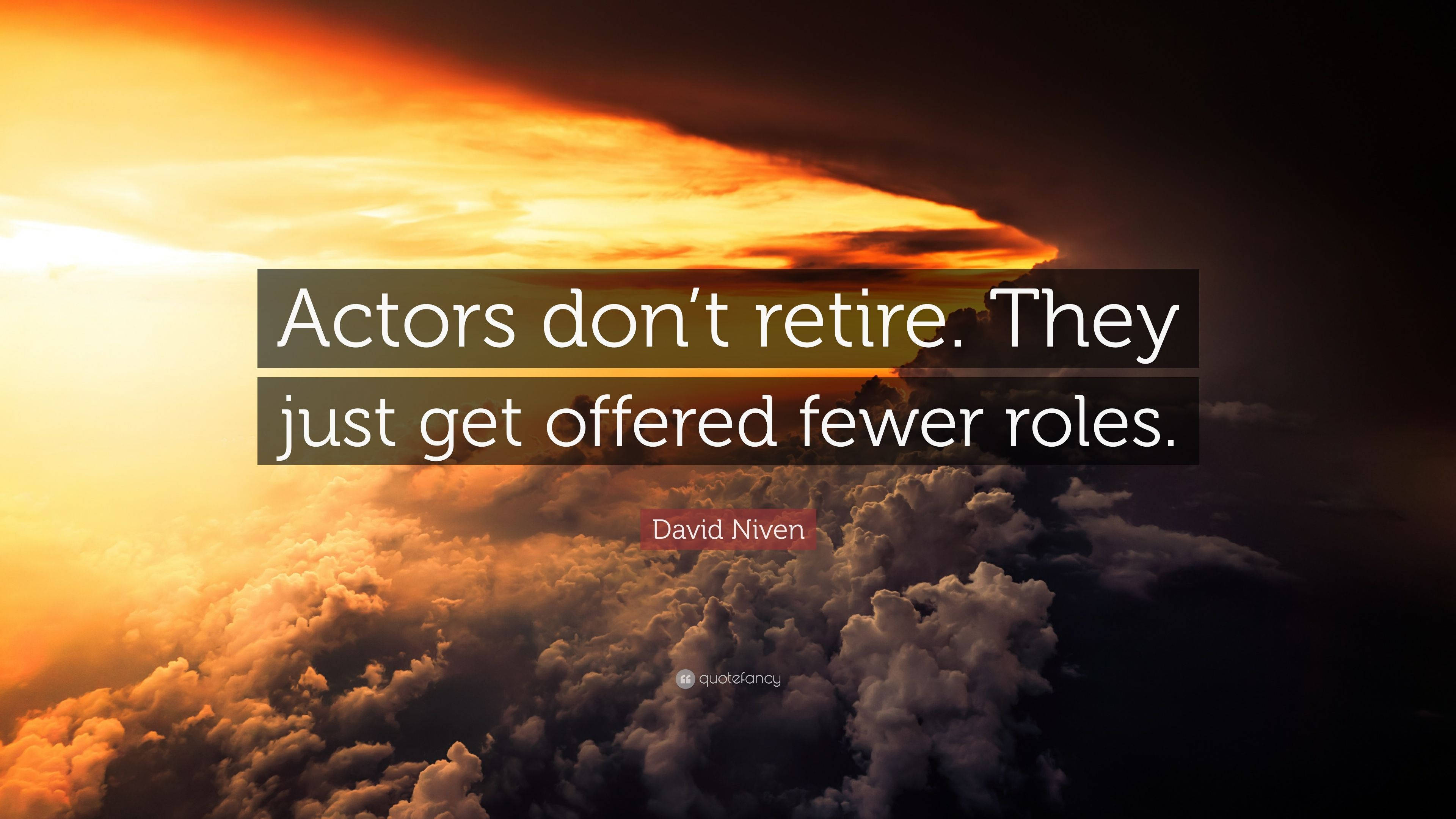 David Niven, sky, clouds, 4K Desktop Wallpaper