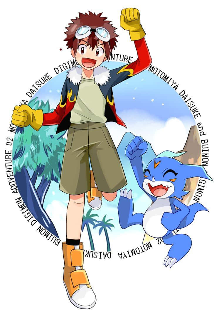 Davis Motomiya, goggles, blue dragon partner, SD Phone Wallpaper