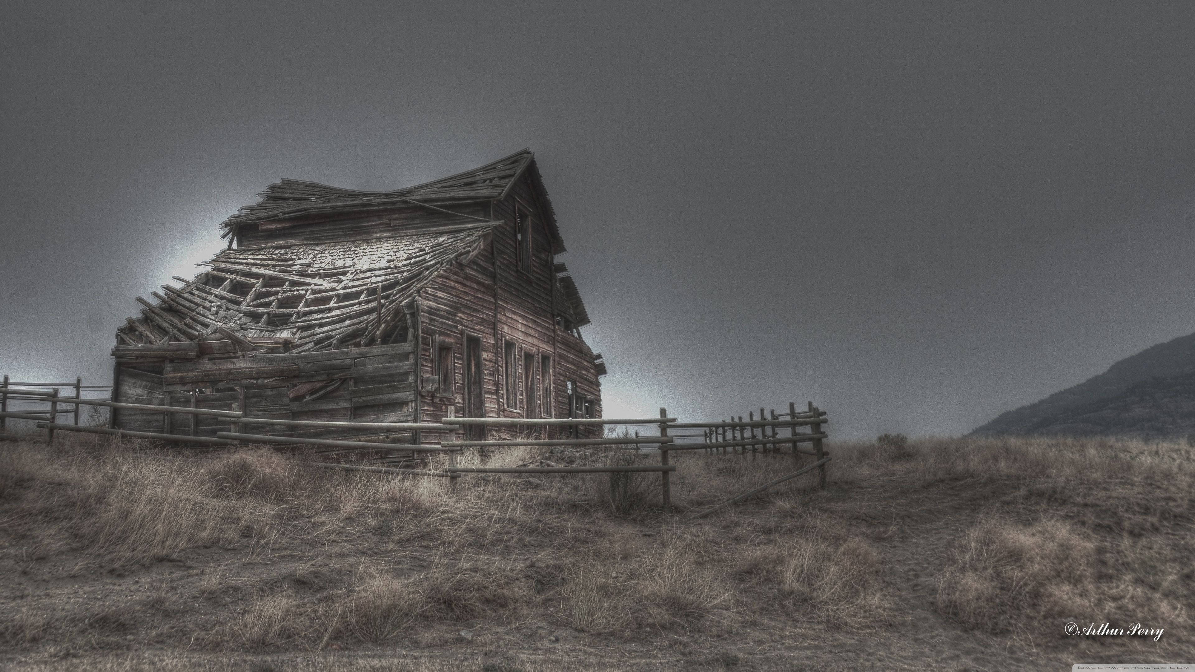 Days Gone, wood house, dilapidated wooden cabin, 4K Desktop Wallpaper