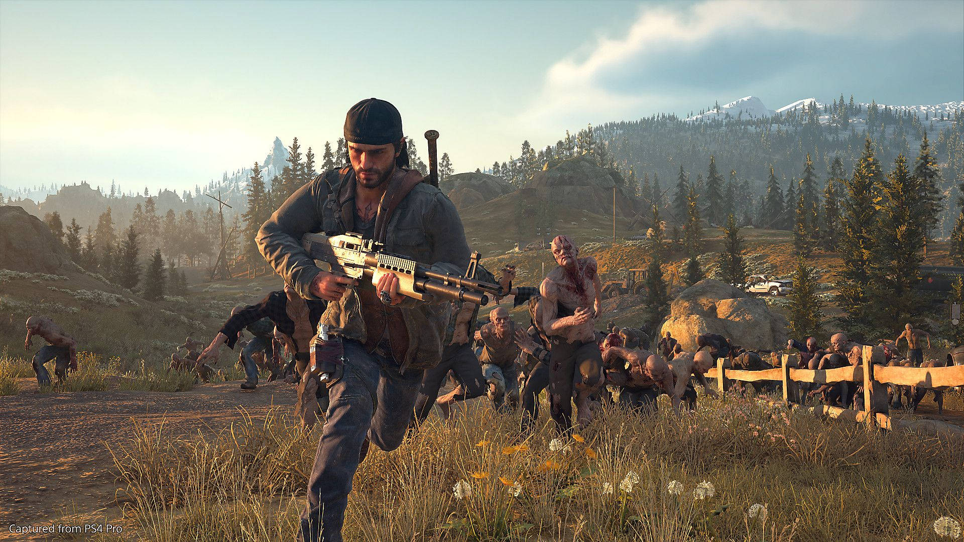 Days Gone, zombie chase, rifle, Full HD Desktop Wallpaper