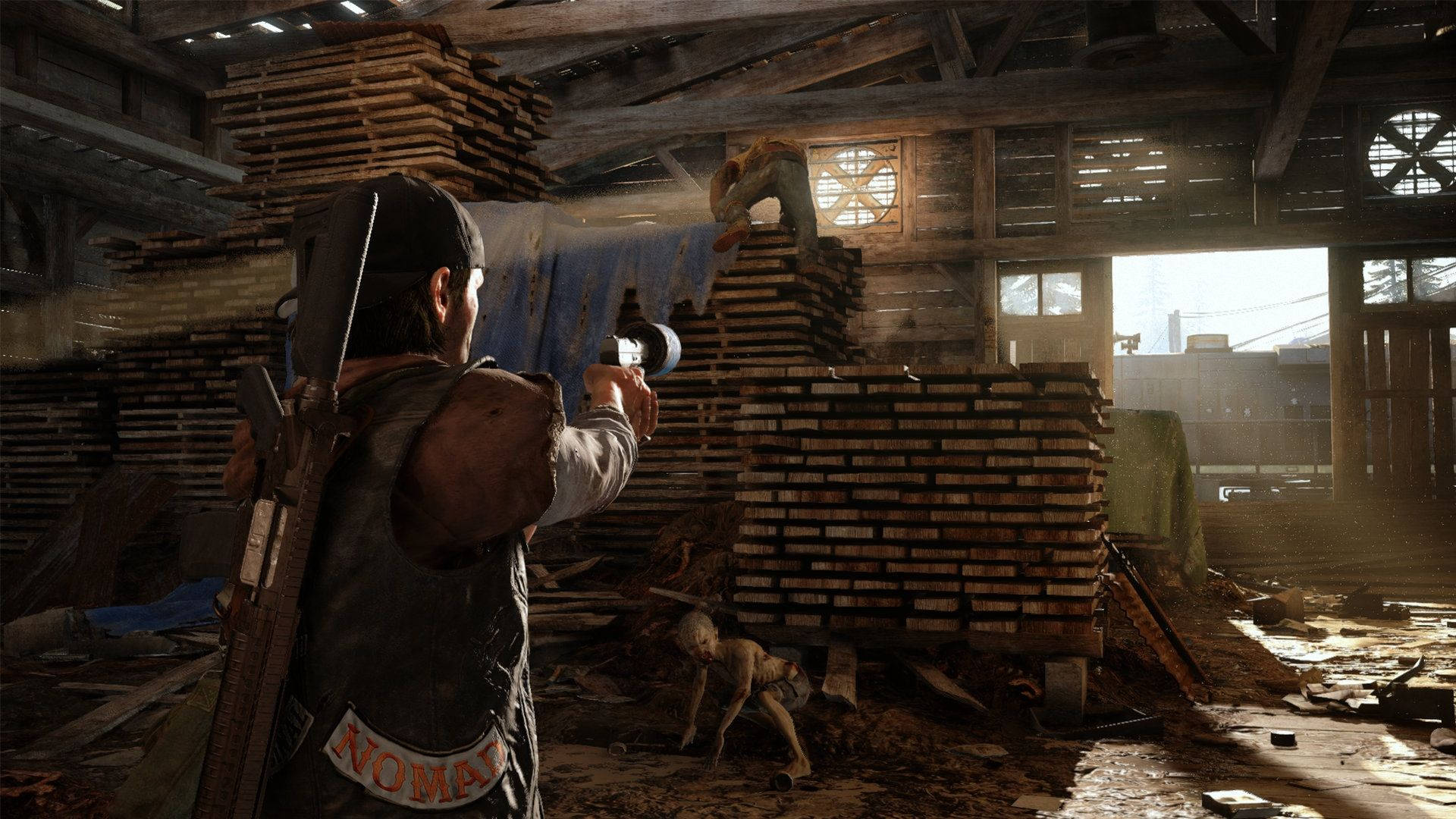 Days Gone, zombie, warehouse, Full HD Desktop Wallpaper