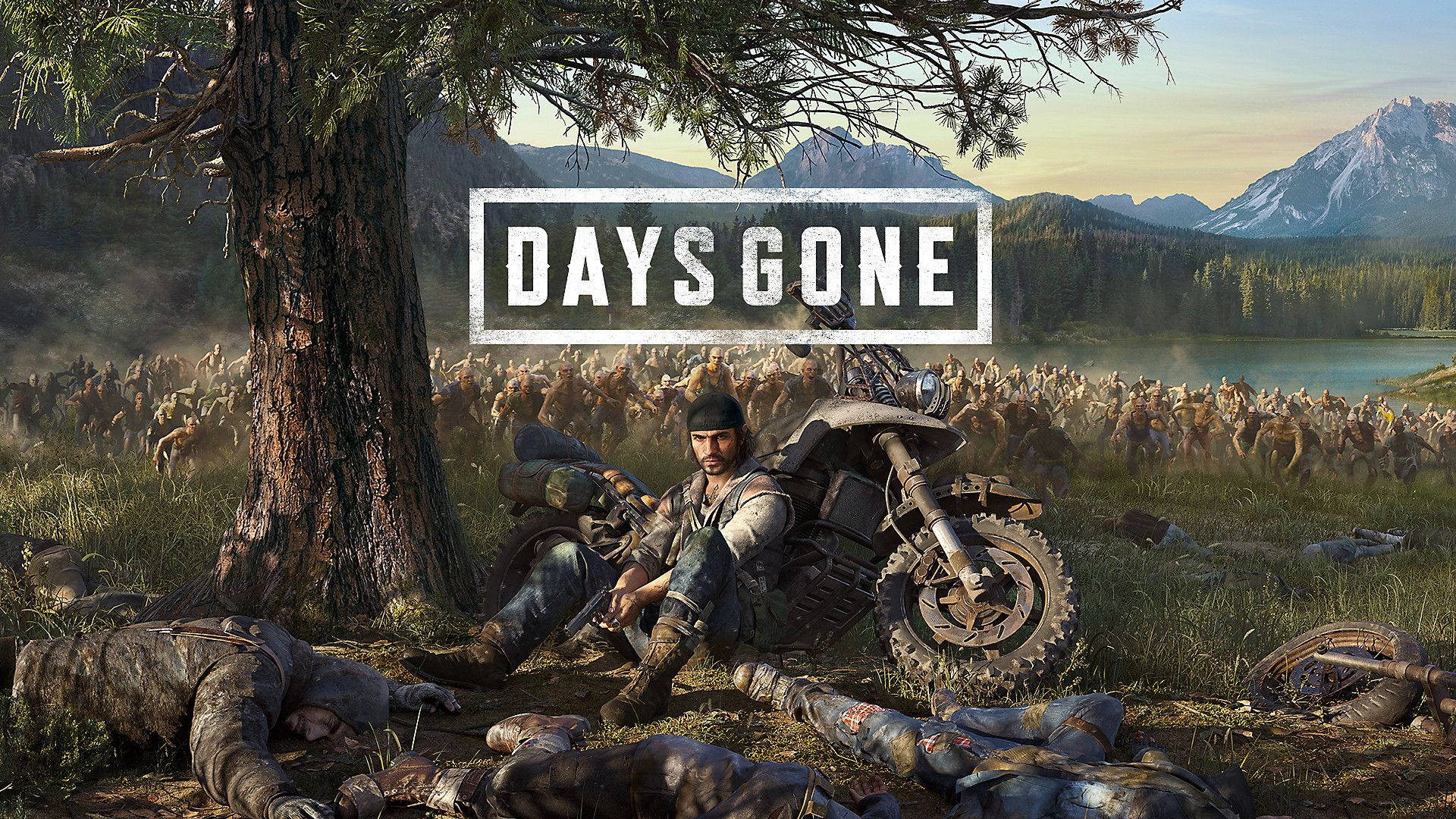 Days Gone, zombie strike poster, motorcycle, Full HD Desktop Wallpaper