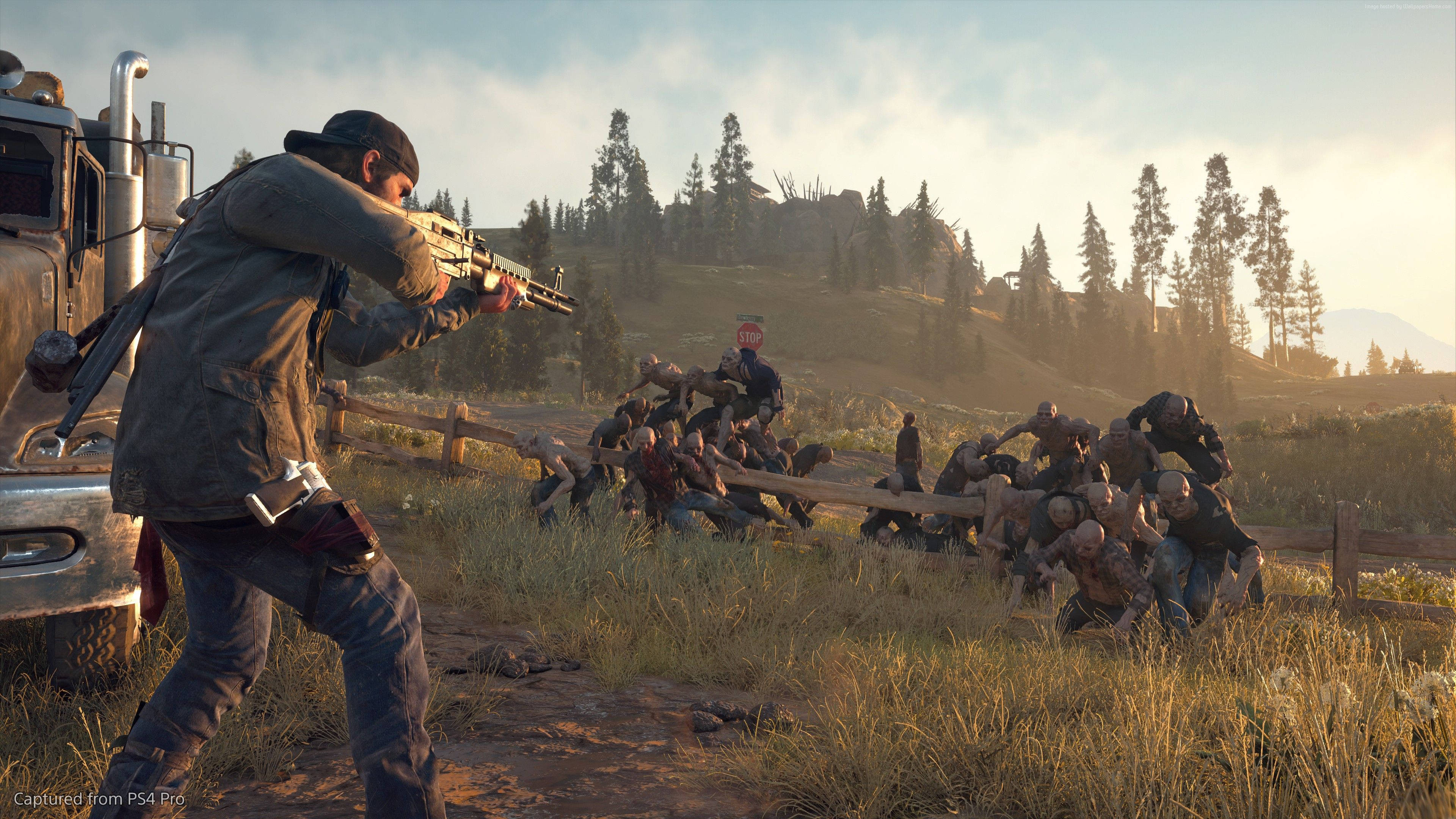 Days Gone, zombie apocalypse, horde of zombies, 4K Desktop Wallpaper