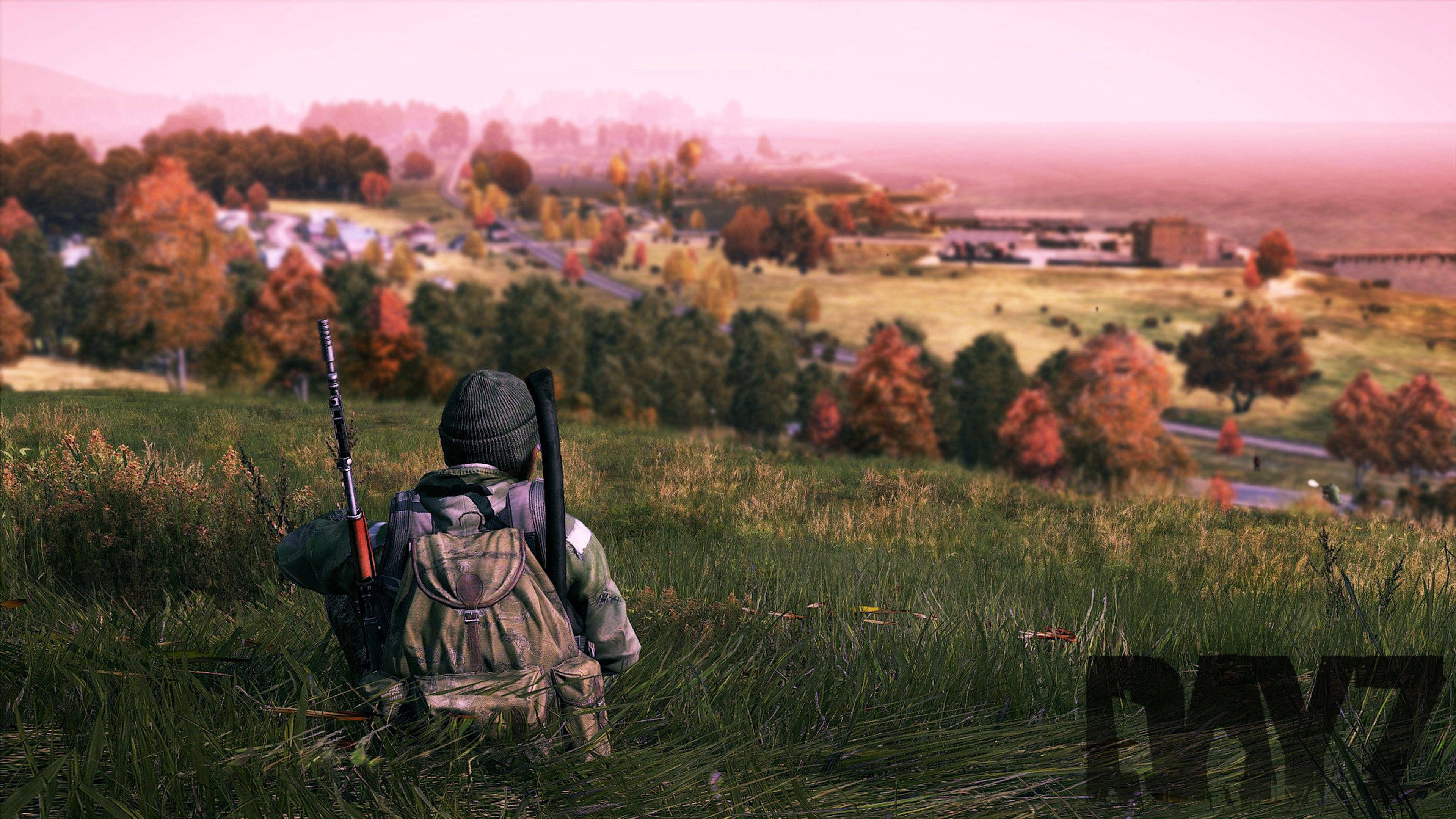 survivor, camouflage gear, grassy hill, 4K Desktop Wallpaper