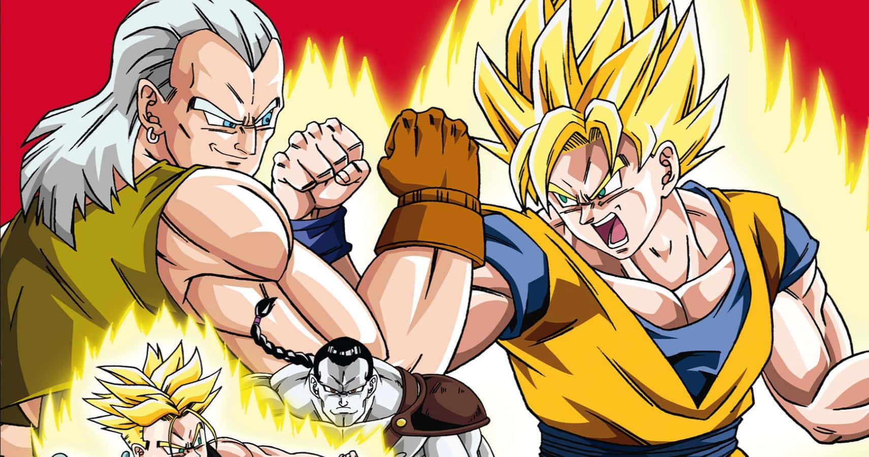 Dbz Movies, anime warriors, fiery battle, HD Desktop Wallpaper