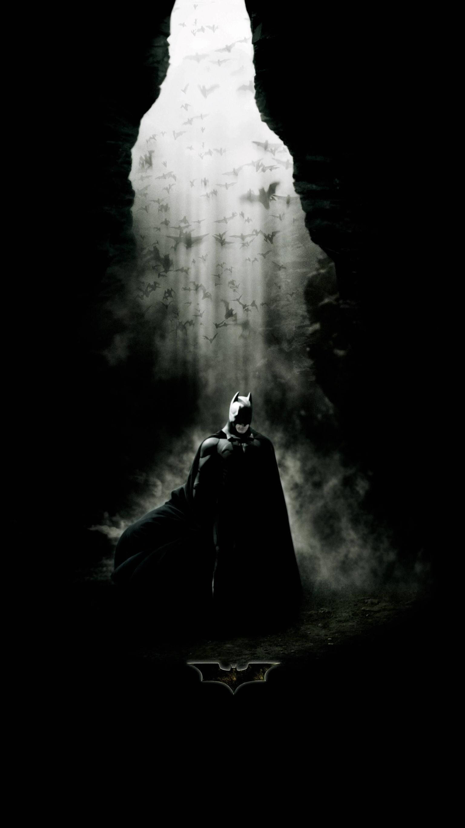 Batman, cave, bats, 2K Phone Wallpaper